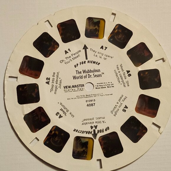 VINTAGE Dr. Seuss View Master Slides The Wubbulous World of Dr. Seuss Reels x s - Picture 2 of 4